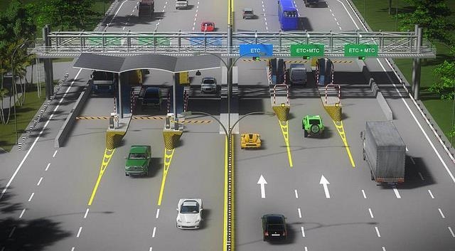 Eelectronic toll collection (ETC) system mixed with manual toll collection (MTC)